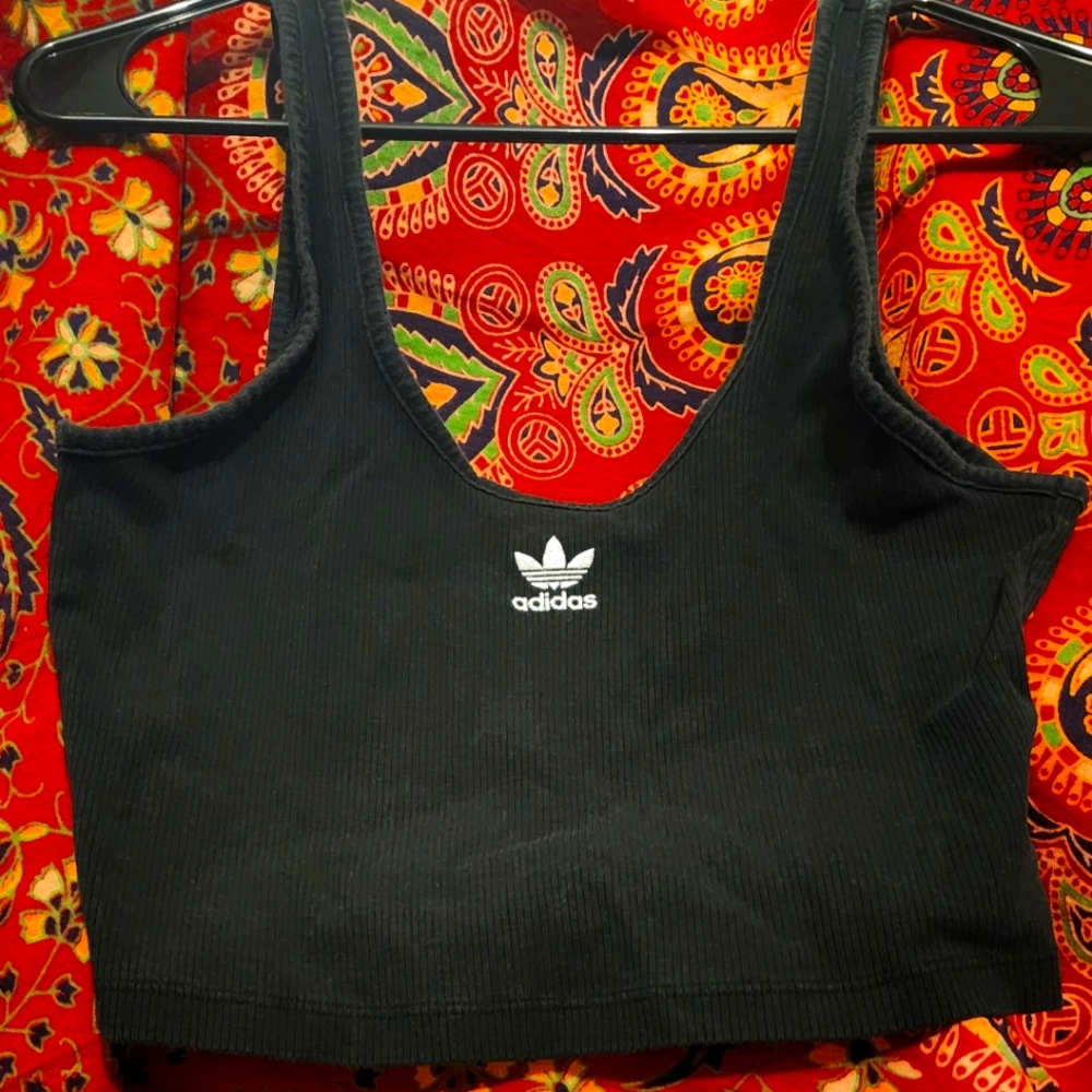 Adidas Ribbed Knit Crop Top